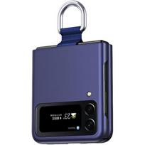 Protective Case - BOOLING - for Samsung Galaxy Z Flip 4 - Navy Blue - Shockproof - Rigid mėlyna