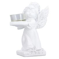 Angelas Žvakidė Retro Miela Romantiška Dekoratyvinė Figūrėlė Arbatinės Žvakutės Laikiklis Svetainei Biurui