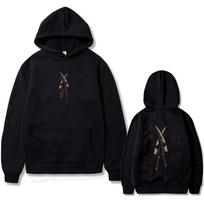 Anime Demon Slayer Uzui Tengen Graphic Print Hoodie Men Women Cartoon Fashion Oversized Pullover Hoodies Streetwear S