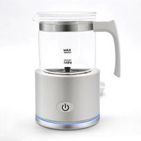 Milk Heater Almond Milk Automatic Milk Frother Machine Household Large Capacity Electric Milk Foam Maker White-glass