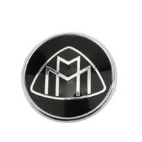 Apvalus emblemos ženklelis Maybach S320L S400 S500 S600 S680 Automobilio stiliaus Vairo centro lipdukas Variklio dangčio lipdukas Logotipas su smeigtukais