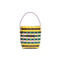 Marni logotipas aplikacija pintas polipropileno kibiro formos krepšys Vaikams Super-Citrina M00332M00IW0M214 Basic Set (Bag+Dust Bag)