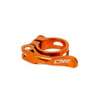 Apkaba 31,8 mm/34,9 mm Dviračio sėdynės stulpo apkaba Dviračio sėdynės apkaba Aliuminio sėdynės vamzdžio greito atleidimo apkaba orange-31.8mm