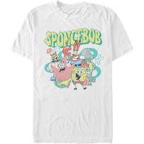 Nickelodeon Men's Spongebob Squarepants Group T-Shirt S balta