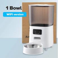 5L Automatiniai naminių gyvūnų ėdžiai su kamera šunims katėms naktinio matymo dvipusio garso vaizdo išmanus WiFi maisto dozatorius nuotolinis valdymas With Wifi balta