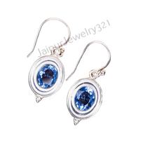 Tanzanite Gemstone 925 Sterling Silver Jewelry Designer Dangle Earrings 1.50  EE-1-8