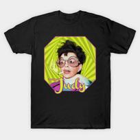 Men Black Print T-shirt Judy Garland No-Cut Transfer Paper Print Cotton Tshirt L juoda