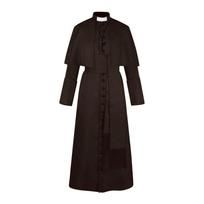 Vienspalvis Priest Cosplay Kostiumas Helovinas Priest Viduramžių Retro Cosplay Kostiumas S ruda