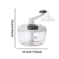 Garlic Chopper Vegetable Cutter Multifunctional Food Processor Manual Meat Grinder Onion Chili Cutter Hand Powered Crank Chopper balta
