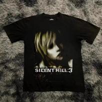 Silent Hill 2 Marškinėliai Medvilniniai Drabužiai Laisvalaikio Trumpomis Rankovėmis Apvalia Kaklo Marškinėliai Suaugusiųjų Marškinėliai Per dydį Aukštosios Gatvės Viršus S juoda