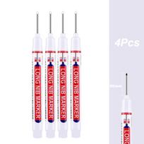 4-50Pcs/Set 20mm Deep Hole Long Nib Head Marker For Metal Perforating Pen Waterproof Bathroom Woodworking Multi-Purpose Tool