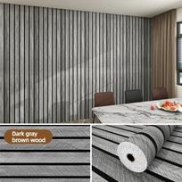 Thick Brown Grid Peel and Stick Wallpaper Faux Plaid Design Waterproof and Moisture-Proof Ideal for Walls Ceilings Home Decor 3mx40cm