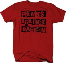 Pankai Prieš Rasizmą Muzika Rokenas Punk Spalvos Unisex Marškinėliai S