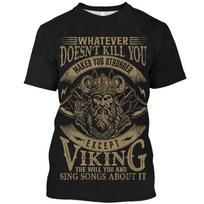 Vasaros Vikingų Warriors Grafinis 3D Spausdinimo Marškinėliai Nordic Stiliaus Vyriški Oversized Trumpomis Rankovėmis Viršutiniai Drabužiai T-shirt Vyriški Drabužiai Dydis XXS-6XL XXS