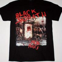Vintage 1981 Black Sabbath Mob Rules Tour T-shirt Cotton Tee Size S-4XL  Graphic T Shirts Men Clothing S