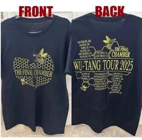 KARŠTAS NAUJAS!!! Clan The Final Chamber Wu Tang Forever Tour 2025 Marškinėliai Unisex Marškinėliai XXXL