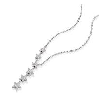 Elegant 925 Sterling Silver Shiny Zircon Star Choker Silver Simple Gift For Girls Necklace Women Party Female Fine Jewelry Other platina