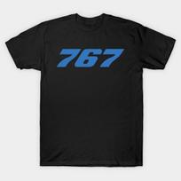 Men Black Print T-shirt Boeing 767 No-Cut Transfer Paper Print Cotton Tshirt 2XL juoda