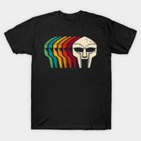 Men Black Print T-shirt Retro Doom No-Cut Transfer Paper Print Cotton Tshirt S juoda