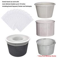 20 vnt. baseino sietelio kojinių   Puikios apsaugos filtrams, krepšeliams ir sietuvams, Baseino krepšelio filtro kojinės Valo 20PCS balta