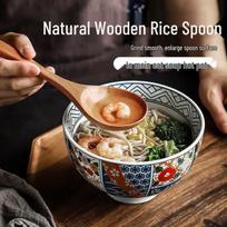 Kemu Wood Japanese-Style Large Eating Spoon