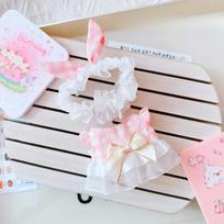 Miela 17 cm Labubu lėlės apranga Mini pliušinės lėlės suknelė Apranga Aksesuarų kolekcija Dovana mergaitėms vaikams for 17cm labubu doll mėlyna