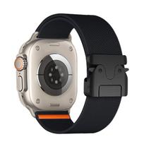 Nylon Strap For Apple Watch Ultra 3 Band 49mm 11 10 9 8 7 45mm 41mm 44mm 46mm 42mm Braided Elastic Bracelet for IWatch Series 6 SE3 38mm 40mm 41mm juoda