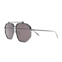 Alexander McQueen Fashion Pilot Style Glasses Men Eyewear AM0337S001 Black,60