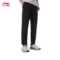 Li-Ning 2026 Summer Men's Woven Straight-Leg Outdoor Pants AYKW301-2 2XL juoda