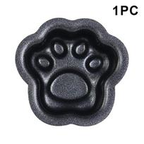 Paw Print Baking Molds - Non-Stick Mini Cake Molds for Making Cookies, Muffins & Desserts black