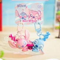 Disney Official Authentic Stitch Heart-shaped Pendant Plush Hanger Cute Pendant Bag Decoration Cartoon Fan Collection Gift