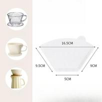 100Pcs White/Brown Kraft Paper Fan-Shaped Coffee Paper Filters for 2-4 Cups Pour Over Dripper 100pieces pack balta
