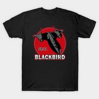 Men Black Print T-shirt Sr-71 Blackbird Logo No-Cut Transfer Paper Print Cotton Tshirt M juoda