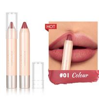 8 spalvų lūpų dažų pieštukas vandeniui atsparus Sexy Red Matte Contour Tin Lūpų dažai Ilgalaikis Nelipnus puodelis Lūpų pieštukas Lūpų makiažas Kosmetika