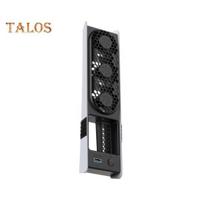 Žaidimų konsolės aušinimo ventiliatorius su RGB apšvietimu, mažo triukšmo, reguliuojamas, USB išorinis aušintuvas PS5 Pro/PS5 Slim juoda