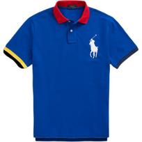 Polo Ralph Lauren Logo Embroidered Slim Fit Straight Cut Short Sleeve Polo Shirt Men tops Blue MNPOKNI1N821395-400 XS