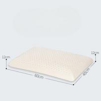 Ekologiška 100% natūralaus latekso pagalvė su užvalkalais padeda sumažinti spaudimą, miego palaikymas, pagalvė kaklui miegantiems ant nugaros ir šono 60x40 Cm