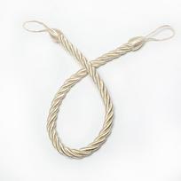 1PC Curtain Tiebacks Ropes Tie-Backs Handmade Curtain Holdbacks Clips Home Accessories Decorative 70cm smėlis