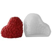 Širdies formos silikoninė žvakių liejimo forma žvakėms gaminti, „pasidaryk pats“ fondanto aromaterapijos kvapiosios 3D formos, Valentino dienos dovanos