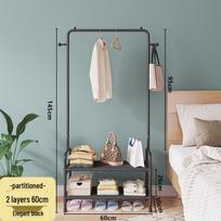 Freestanding Clothes & Shoe Rack - Simple Dorm Coat and Hat Organizer