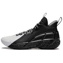 Li Ning BadFive 4 Cushioning Abrasion Resistant Breathable Mid top Basketball Shoes Men's Black White ABFU015-5 39