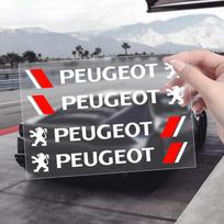 Automobilio lipdukai 4 vnt. Automobilio stilius Durų rankenėlės Atšvaitiniai lipdukai Vinilinė apdaila Peugeot 206 207 307 3008 2008 308 407 408 508