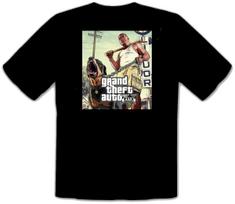 GTA V GTA 5 Grand Theft Auto 5 Rockstar San-Andreas JUODI Marškinėliai -130- L