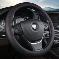 PU odos automobilio vairo užvalkalas Bmw visų modelių E39 E46 E60 E87 E90 F10 F20 X1 X2 X3 X4 X5 X6 Interjero aksesuarai juoda