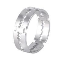 My Shape Punk Razor Blade Ring for Men Women Silver Color Stainless Steel Finger Rings Fashion Hippop Party Jewelry Men's Ring 7