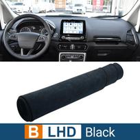 Automobilio prietaisų skydelio dangtelis Apsauga nuo šviesos Kilimėlis Apsauga nuo saulės Anti-UV Kilimai Neslystanti dėklo kilimėlis Ford EcoSport MK3 2018 2019 2020 2021 2022 juoda