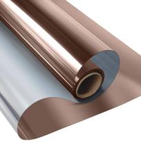 Ilgis 2/3/5 m Vienpusio veidrodžio langų plėvelė namams Lipni atspindinti privati langų plėvelė Šilumos kontrolės saulės plėvelė Dekoravimas 40x100 cm ruda
