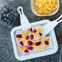 Aluminum Ice Cream Maker - Perfect for making homemade milk, yogurt, and stir-fried ice cream: Perfect for making gelato, fruit shakes, and smoothies
