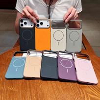 Golden Armor Magnetic Case for iPhone 17 Pro Max/16 Pro: Solid Color Metal Frame Protective Cover iPhone 17