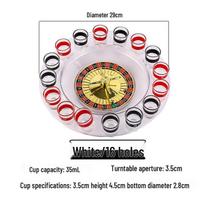 Russian Roulette Drinking Game Turntable with Wine Glasses – Bar Entertainment and Atmosphere Booster balta